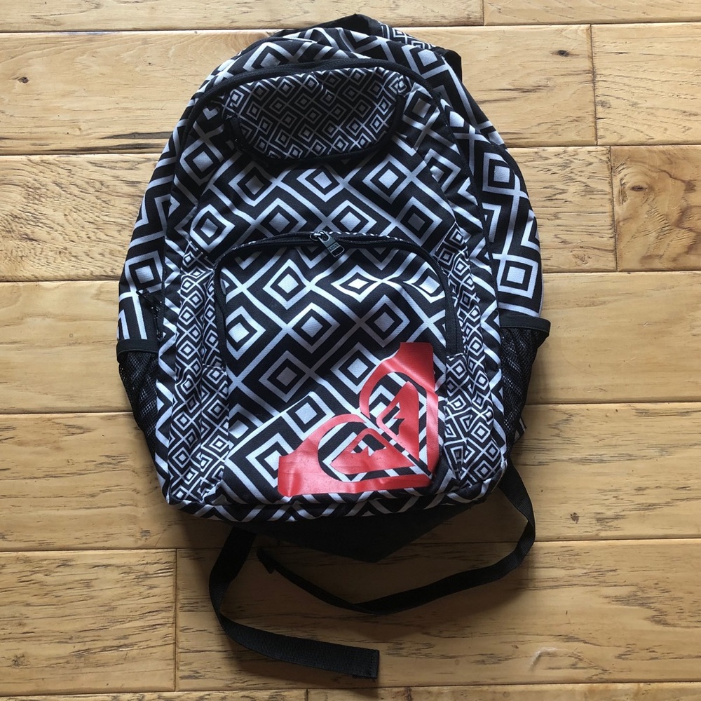 ROXY Black & White Backpack